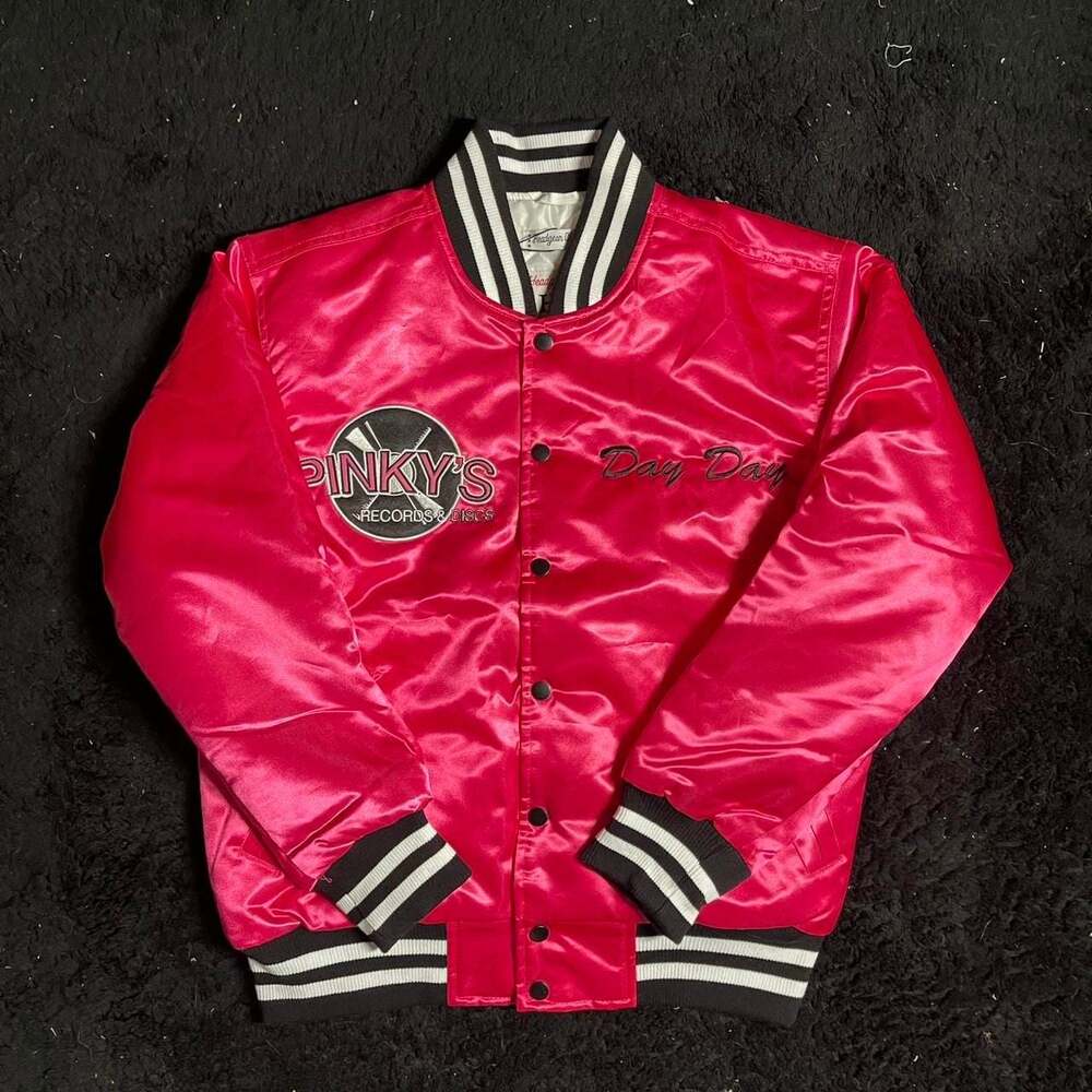 Headgear Classics Day Day Pinky's Records Satin Varsity Jacket — Friday Movie